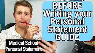 How to Write a Personal Statement | START HERE for Medical School AMCAS