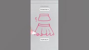 Bạn thích cách dạy vẽ váy của ai? 👗 #thienmink1 #artist #drawing #art #draw #hocve #vetranh #shorts