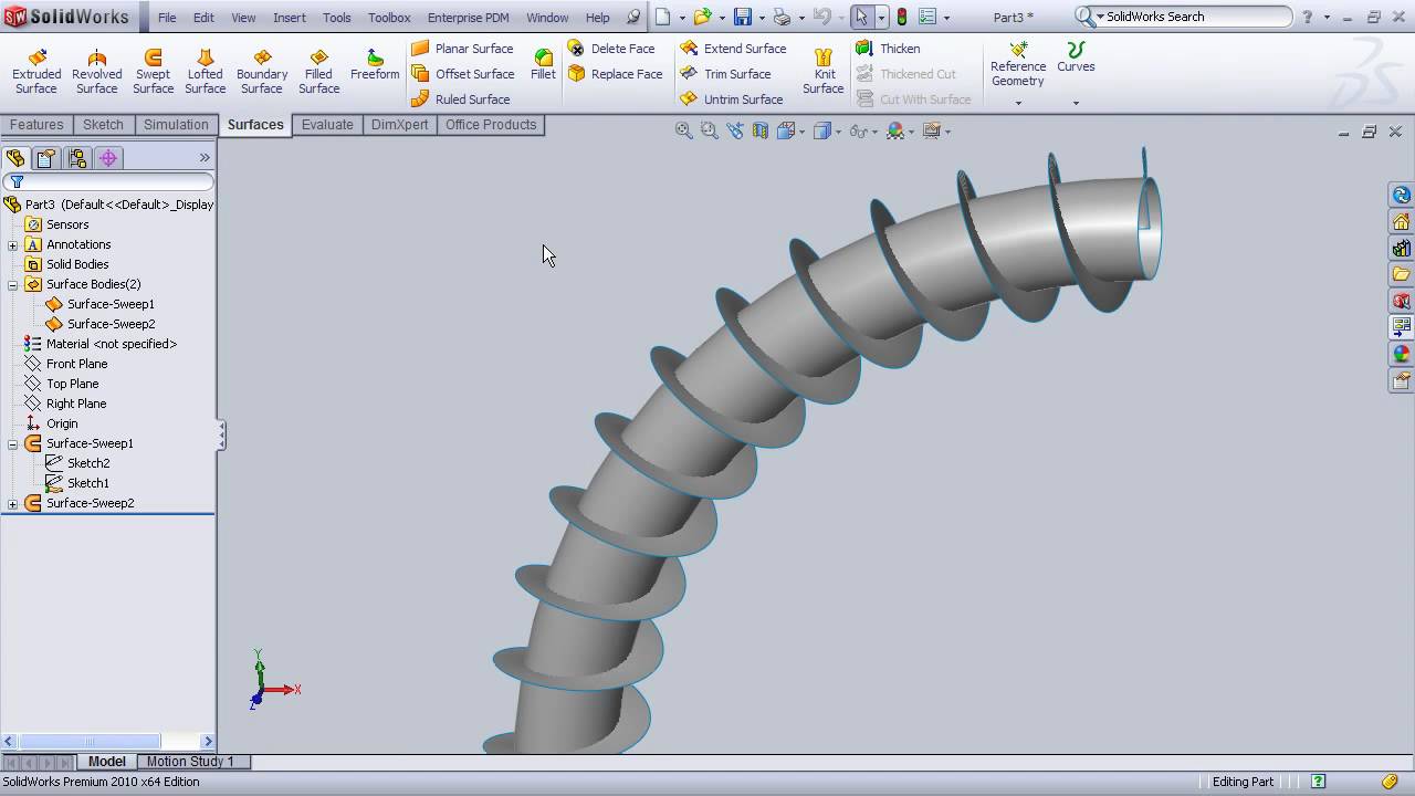 Cartoon Solidworks 3D Sketch Draw Helix for Adult