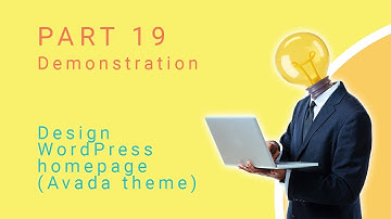Build your Business | Part 19 | Demo | Design WordPress homepage (Avada theme)