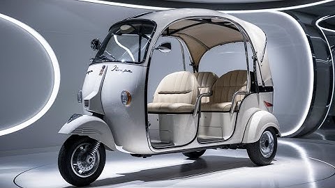 "2025 Vespa Electric Rickshaw – The Future of Urban Transport!"