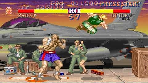 Capcom Classics Collection Reloaded Street Fighter II Champion Edition Playthrough Sagat (PSP)