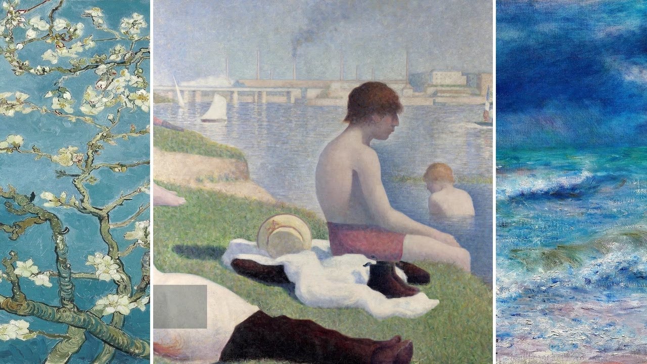Masterpieces TV — Silent Art Gallery · May 21 Morning | Seurat · Bathers at Asnieres & others