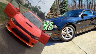 2012 Mustang 5.0 coyote vs Dodge Scatpack Charger