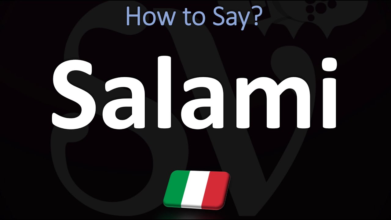 How to Pronounce Salami? (CORRECTLY) | Italian Charcuterie Board, Pronunciation Guide - YouTube