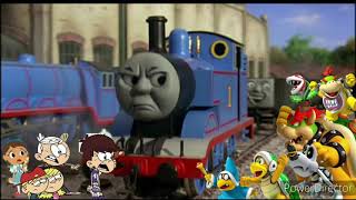 Thomas Protecting His Friends From Bowser, His Son, Bowser Jr & Their Minions