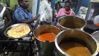 Chennai Street Dinner ( Paratha with Mutton Bati @ 60 rs Omelette @ 10 rs ) | Street Food Loves You