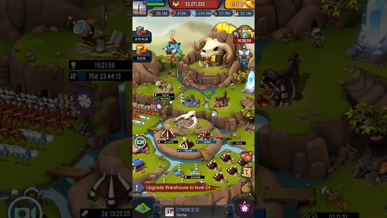 [Brutal age] Free gems show to make max level troops step 1