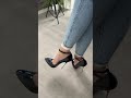 Metal Stiletto Heels Try On | Elegant Blue High Heel #metalheels #heels #highheelslover #highheels