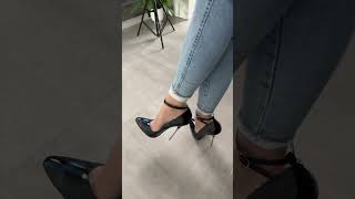 Metal Stiletto Heels Try On | Elegant Blue High Heel #metalheels #heels #highheelslover #highheels Profile