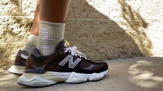 New Balance 9060 Brown On Foot Review And Sizing Guide U9060Brn