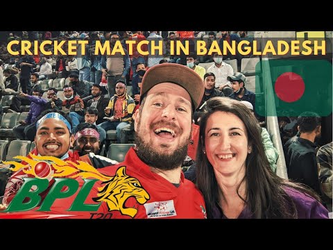 EUROPEANS ATTEND A CRICKET MATCH in BANGLADESH FIRST TIME! 🇧🇩  ক্রিকেট ম্যাচ বাংলাদেশ