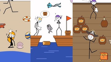 Thief Puzzle-Funny Stickman Story Puzzle Game-All Levels-Gameplay Walkthrough Good