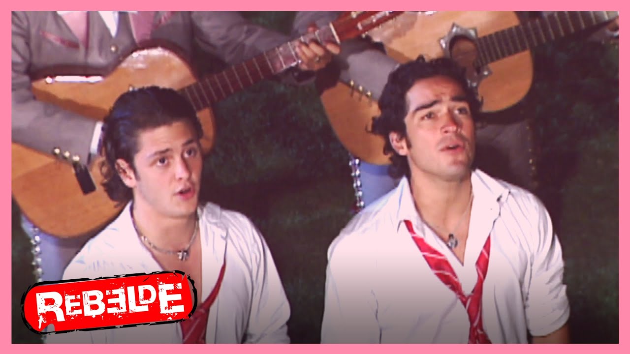 Rebelde: Diego y Miguel le llevan serenata a Roberta y Mía | Escena C392-C393-C394| Tlnovelas