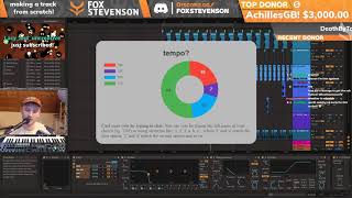 175 BPM track (DnB) from scratch in Ableton - Fox Stevenson Production Stream [Part 11]