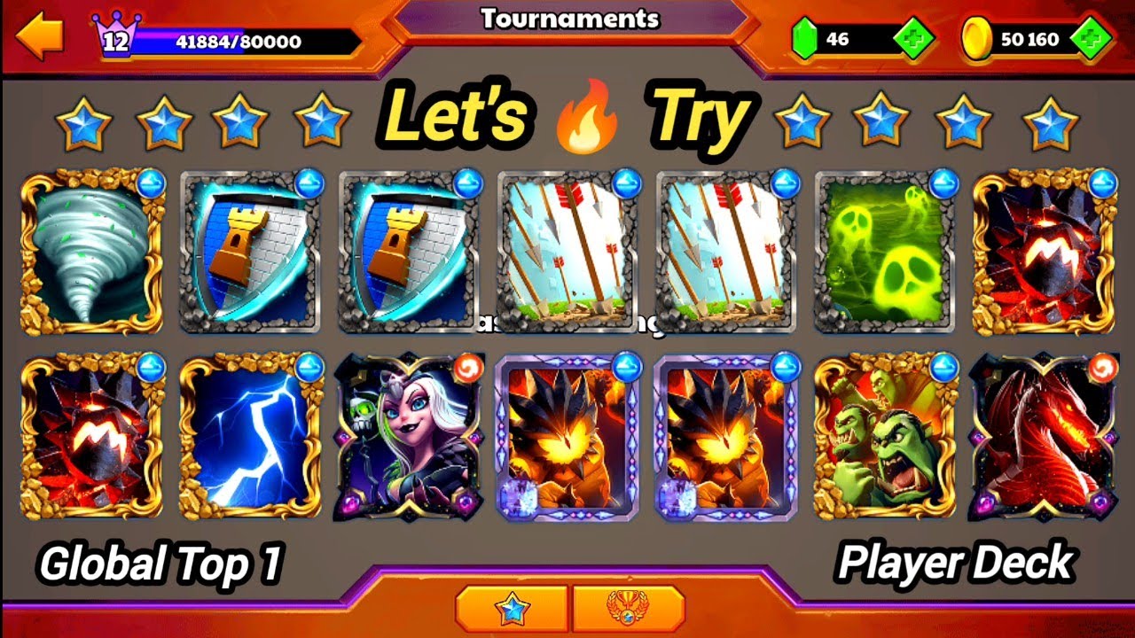 Let's try 🔥 Global Top 1 🔥 Player Deck! Castle Crush