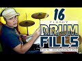 16 Flashy BEGINNER DRUM FILLS (Tagalog Drum Lesson)