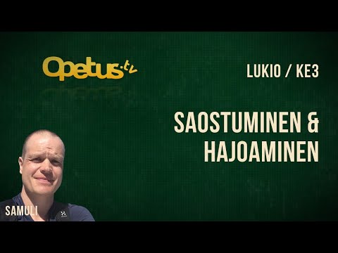 Video: Hapan saostuminen: muodostumisen syyt