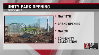 Opening date set for Greenville’s Unity Park
