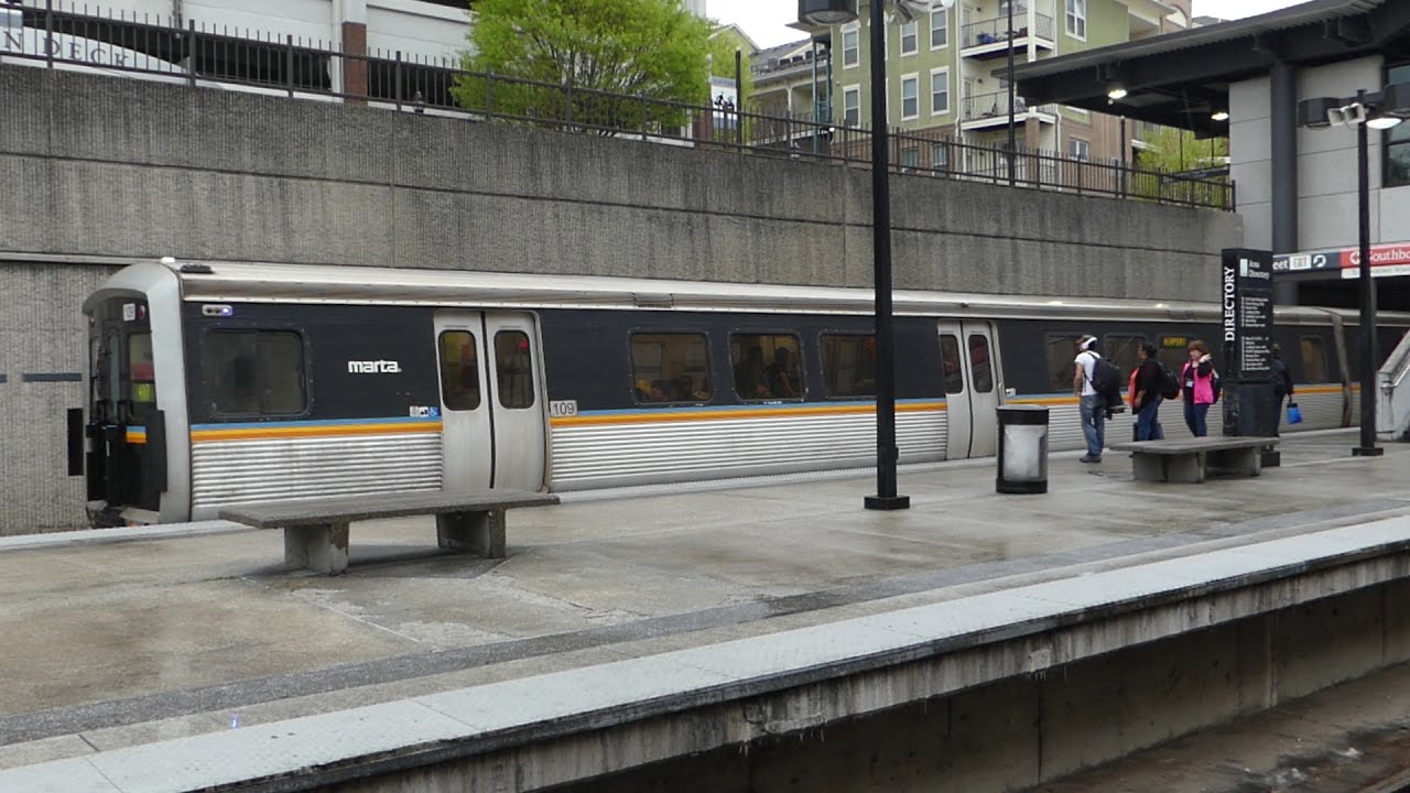 MARTA Transit: 1979/1986 FB/Hitachi CQ310/CQ311 Red Line at Lindbergh Center Station (Southbound)
