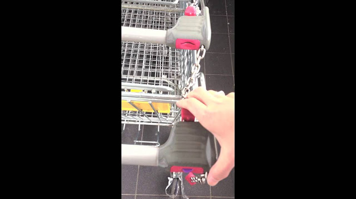 A very unexpected way to open a supermarket trolley lock- a MUST WATCH !