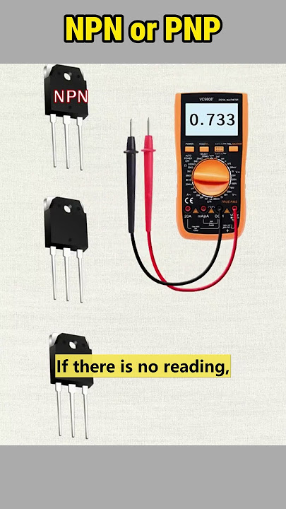 Mengidentifikasi Transistor NPN dan PNP Menggunakan Multimeter #howto #transistor #npn #pnp #bjt