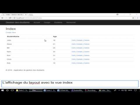 ASP.net MVC : Layout & View - YouTube