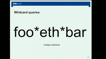 Lecture -13 : Information Retrieval(ETH Zurich Spring 2018)