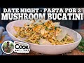 Date Night Dinner | Creamy Mushroom Bucatini | Blackstone Griddles