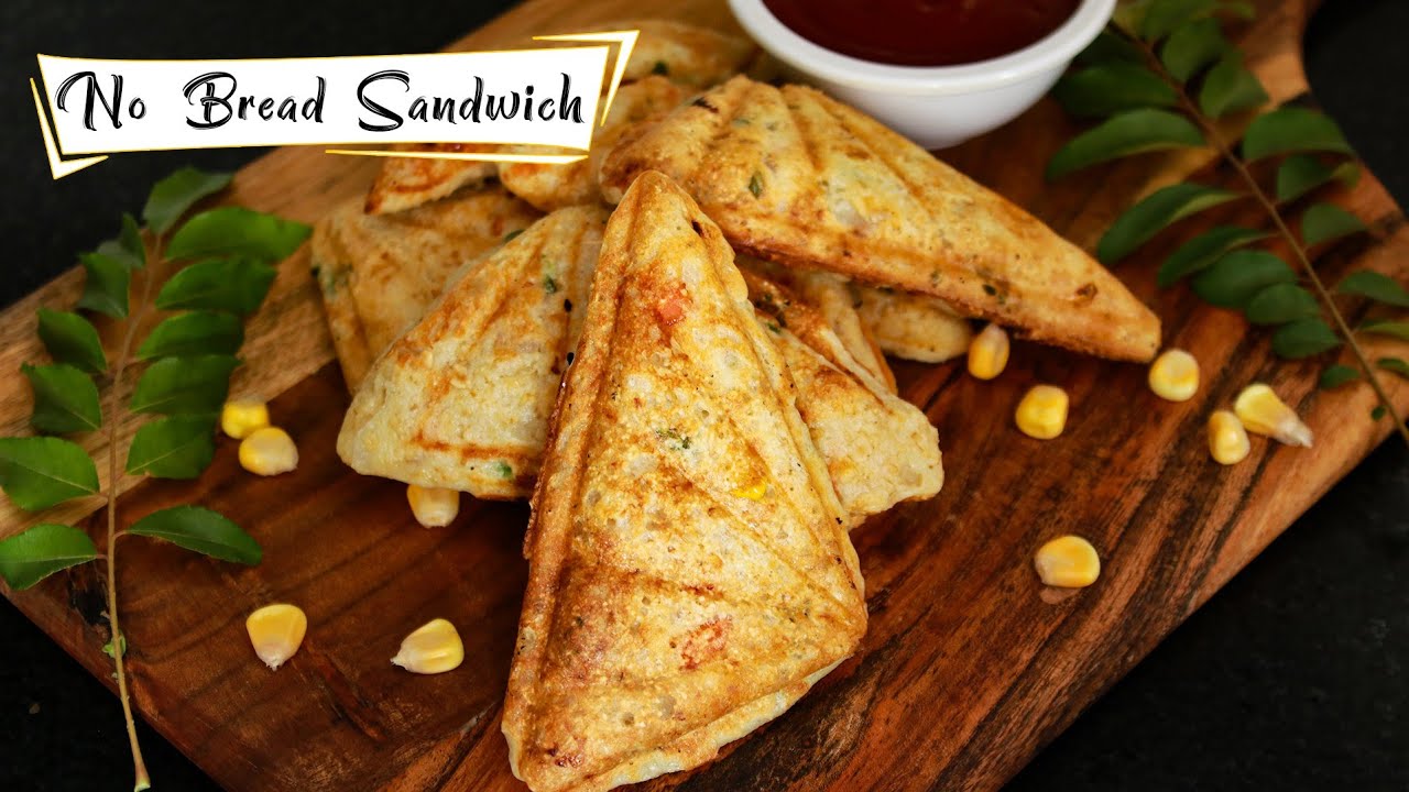 Healthy Oats Sandwich Without Bread | No Bread Sandwich Recipe | Healthy Sandwich | Healthy Kadai