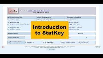 Introduction to StatKey