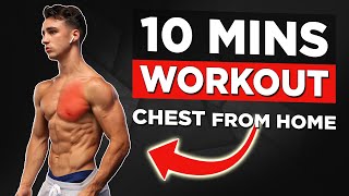 10 min intense chest workout (no equipment bodyweight workout!)