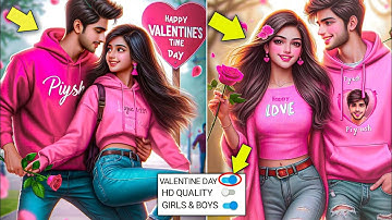 Create 3D Ai couples valentine