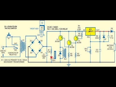 how does a mobile battery charger work diagram - YouTube
