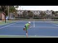 Super talented 7 year old tennis prodigy