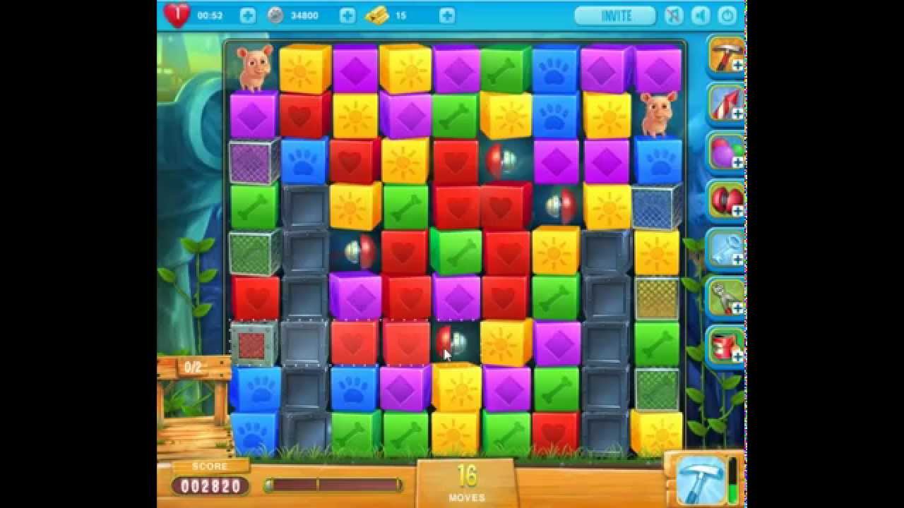 Pet Rescue Saga level 729 no buyed hammers 😈 ►TOBIAS DEAMON◄