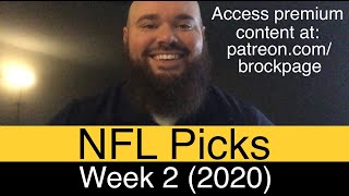 Weather NFL Week 2 Picks | 2020 Free Football Predictions (Part 1 of 2) ATS O/U & Pick’em | DFS Injury Info Station Image