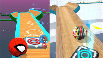 Sky Rolling Ball Vs Going Balls - Similar Level, SpeedRun Gameplay, Android IOS, Fun Game Part 21