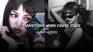 2 Transitions Ideas With Tutorial || On Alight Motion