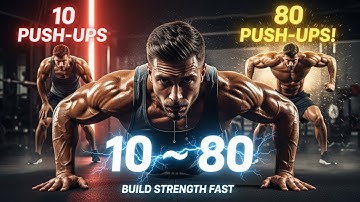 From 10 to 80 Push-Ups in One Set | Build Strength Fast at Home (Step-by-Step Guide)