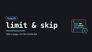 MongoDB limit() and skip(): Pagination Explained