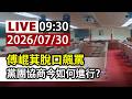 【完整公開】LIVE 傅崐萁脫口飆罵 黨團協商今如何進行?
