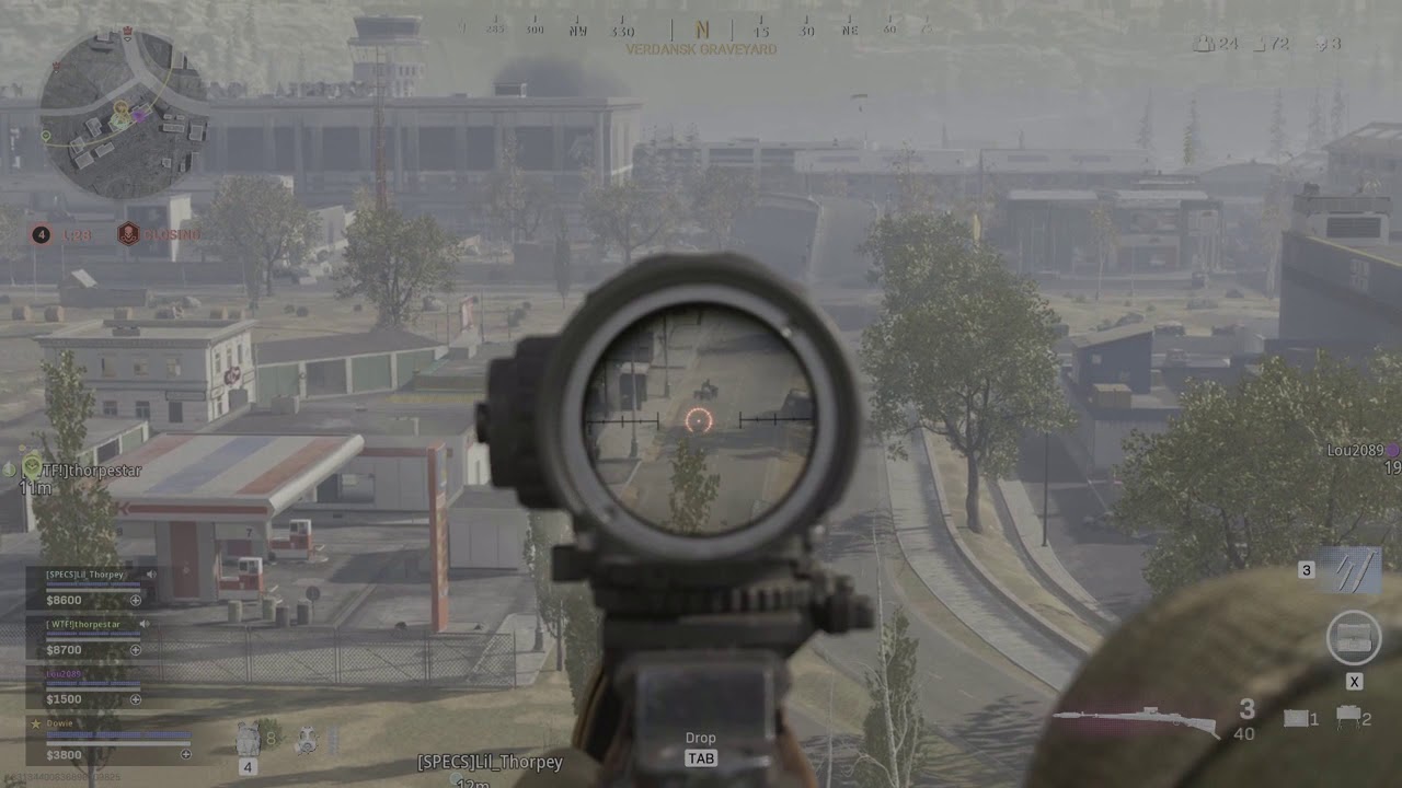 Warzone Kar98 mid distance nice shooting tex....    eventually