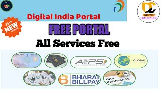 Digital India Portal Registration। Make Pan card 7 days,Passportall free Details Digital Challenger