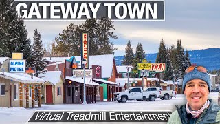 Winter Walking Tour on Edge of Yellowstone: West Yellowstone Virtual City Tour - 4K City Walks by City Walks 2,739 views 5 months ago 41 minutes