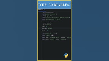 Python Variables Explained | Why We Use Them | Python for Beginners #python #machinelearning