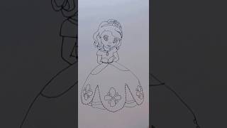 Sofia the first drawing easy step by step..#drawing #art #howtodrawandcolorforkids