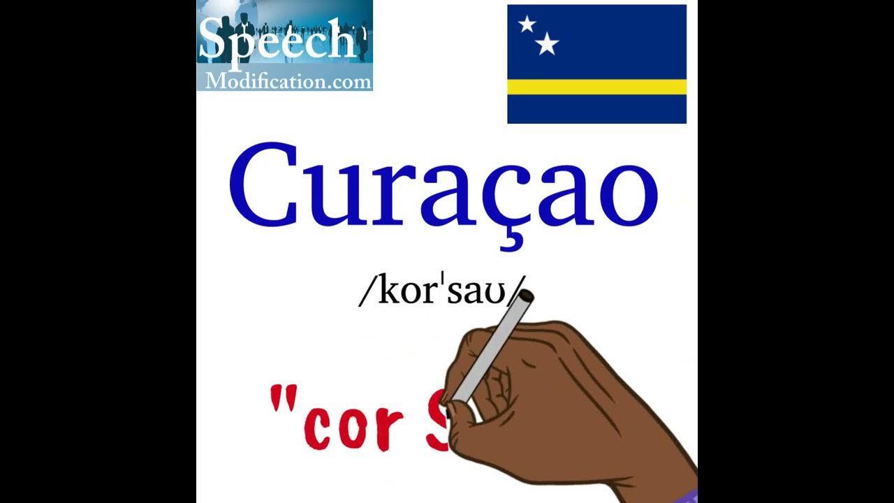 How to Pronounce Curaçao (Blue Curacao) - YouTube
