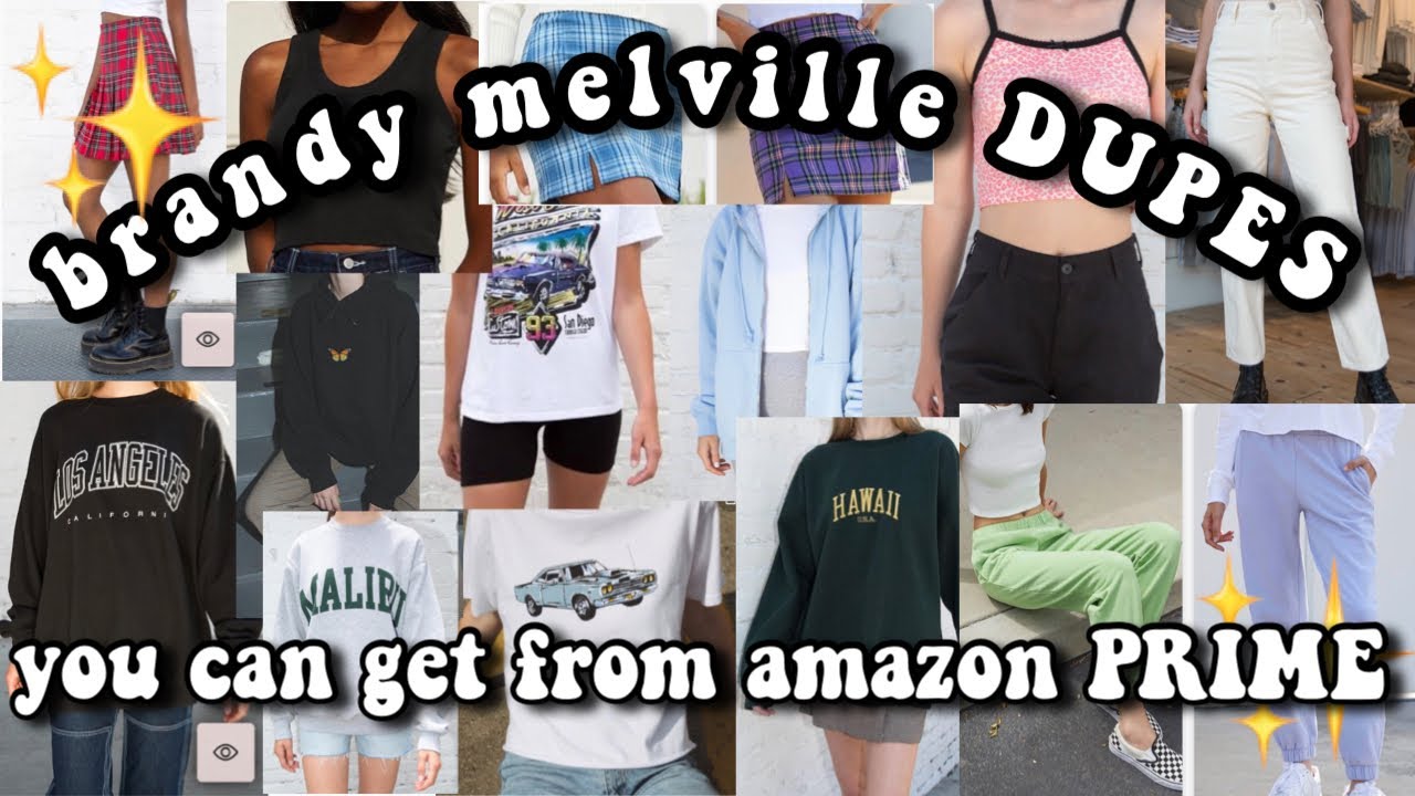 brandy melville dupes you can get from amazon prime YouTube