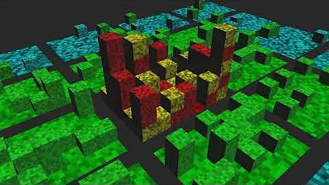 Cube Stack Grid - threejs examples
